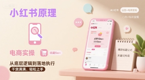 小红书原理以及详细实操流程，小红书电商教程