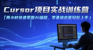 Cursor项目实战训练营,两小时快速掌握AI编程,零基础也能轻松上手